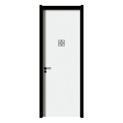 China Bosya Interior Doors Modern White Wooden Door Laminate Door Design Good Sound Insulation Bedroom Interior Doors for sale