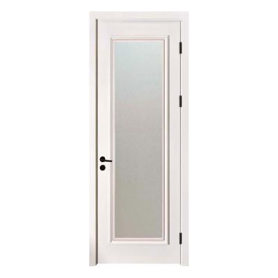 China Low Budget Bosya White Wooden Door Sound Insulation Bathroom Wooden Door Wooden Glass Door Design Meet Different Needs for sale