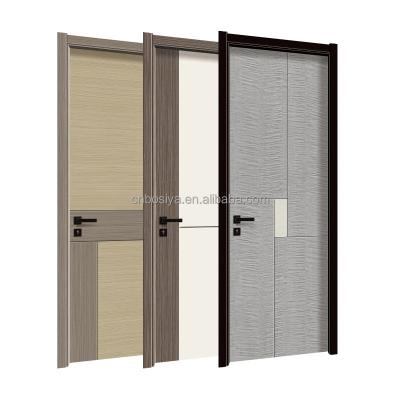 China Bosya Waterproof American Style Wood Doors Veneer Door Wood Veneer Laminated Wood Flush Doors for sale