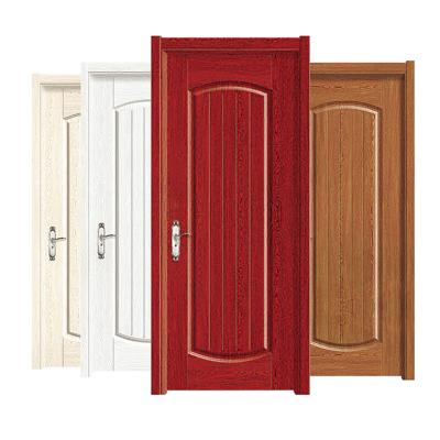 China Bosya Design Mahogany Wood Door Melamine Sound Insulation Door Italian Popular Internal Room Flat Panel Interior Door for sale