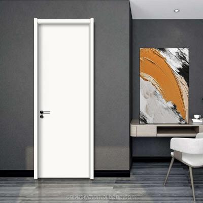 China Factory price Bosya door wpc wooden doors wholesale waterproof white wooden door bedroom for Libya at good price for sale