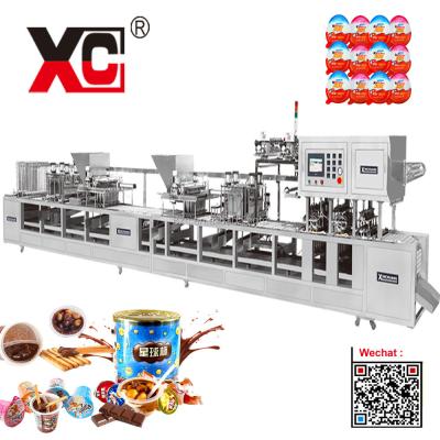 China Automatic Beverage CFD 42 Biscuit Cookie Ball Chocolate Cup Filling Machine Full Sealing for sale