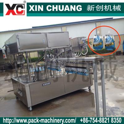 China Beverage Stand Up Pouch With Spout Filling Machine for sale