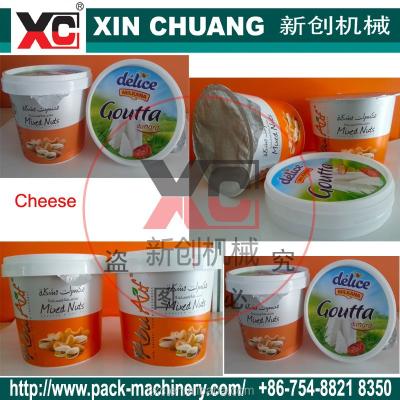 China Automatic CFD Cheese Cup Sealing Cap Filling Machine 3 Products for sale