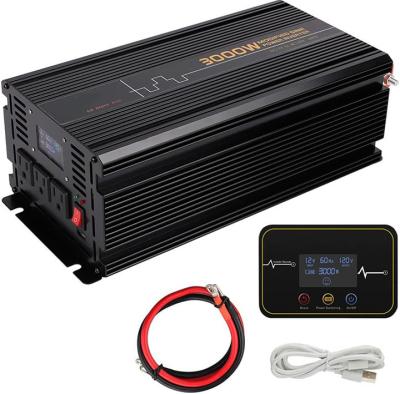 China Home Appliance 1000W 1500W 2000W 3000W AC 12V 24V 48V AC 110v 220v DC Modified Sine Wave Power Inverter With Solar Charger Inverters for sale