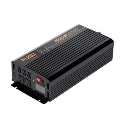 China RV PUGU Inverter 12V 24V 48V 1500w 110V 220V Off Grid Solar Inverter Pure Sine Wave Power Inverter For RV Yacht for sale