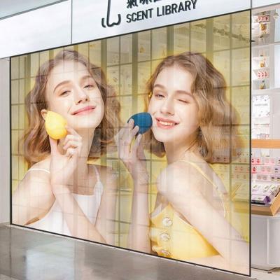 China ET3.91 display advertising led display full color led screen transparent ice screen indoor electronic advertising glass window for sale