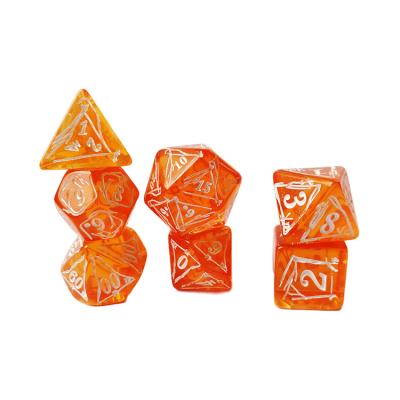 China 7-Piece Full Face Laser DND Dragon and Dungeon Board Game Carves 7 Pieces for sale