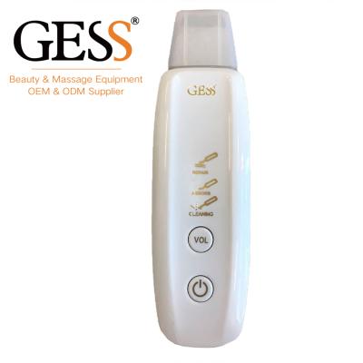 China GESS690PRO Factory Direct DEEP CLEANING Spatula Peeling Facial Ultrasonic Skin Scrubber for sale