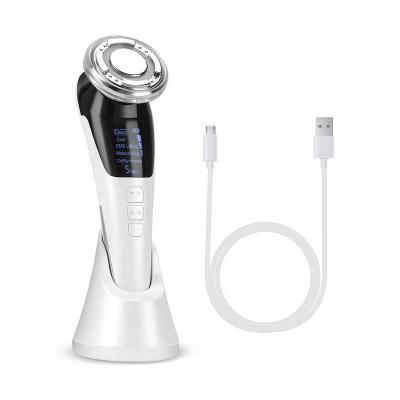 China Multifunctional Face Lift EMS Electric Facial Massager With Home Photon Beauty Lifting Devices Peel Tighten Machine for sale