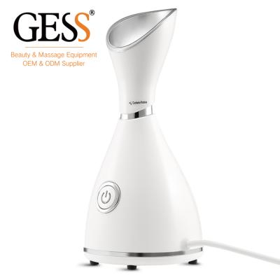 China GESSW110 Moisturizer Electric Facial Steamer Skin Hydrating Hot Mist Moisturizing Nano Ionic Facial Steamer for sale