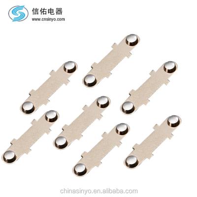 China AG Customized Silver Copper Contact Switch Plating Bimetallic Copper Contact Plate for sale