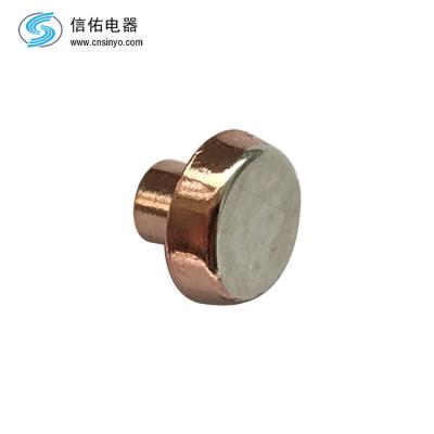 China Contactors Good Quality Rivet Silver Bimetal Contact For Relay And Starter for sale