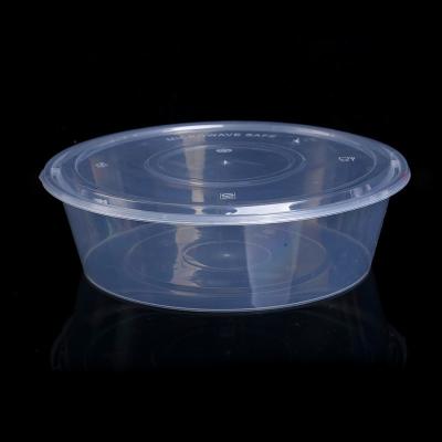 China 4000ml Plastic Round Disposable Bowl PP Food/Soup Plastic Wholesale Disposable Container Take Away Lunch Box Packed With Cover for sale