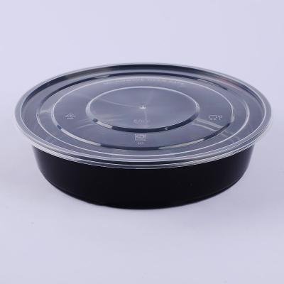 China Hot Selling Disposable Wholesale Plastic PP Food Containers Lunch Box Packing Clear Bowl With Cover 2000ml for sale