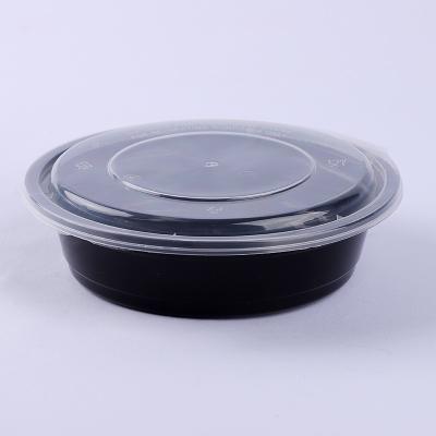 China Factory direct wholesale 700ml disposable plastic packaging round bowl pp disposable plastic container for sale