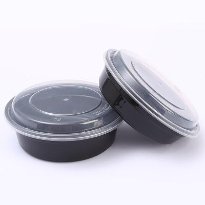 China Factory direct wholesale round plastic pp plastic bowl disposable plastic container can be customized 900ml for sale