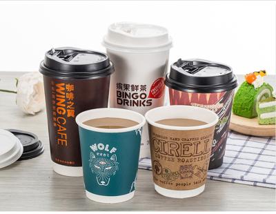 China Eco Friendly Liner Biodegradable Brown Paper Cups 12oz Convenient And Small Disposable Customize Logo for sale