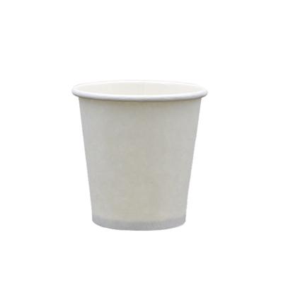 China Wholesale Convenient Customized Disposable Degradable Coffee Milk Tea Hot Drink White Paper Cup With Lid 10OZ Customize Logo for sale