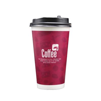 China Convenient Customize Disposable Logo Tea Coffee Eco-Friendly Packaging White Paper Beverage Cups 32oz for sale