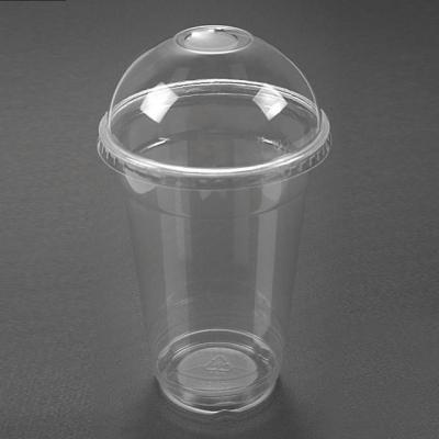 China Eco Friendly 20oz Milk Tea Cold Beverage Clear Take Away Blister Pet Disposable Plastic Cup 610ml With Lidsd JB20A for sale