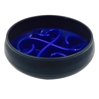 China Wholesale Custom PP Stocked Slow Feeder Dog Bowl Slow Feeding Bowl for sale