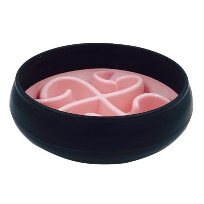 China Manufacturer Hot Selling Stocked Plastic Pet Dog Bowl Pet Food Slow Bowl for sale