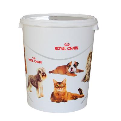 China Manufacturer Hot Selling Stocked Pet Food Round Storage Container for sale