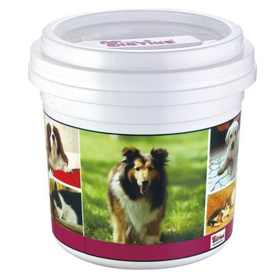 China Luxury High Quality Plastic Stocked Low Price Dog Food Storage Bin Container for sale