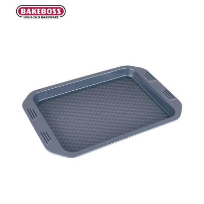 China Rectangle Disposable Nonstick Metal BAKEBOSS Nonstick Liner Filters Oven Tray Christmas Cookie Tray for sale