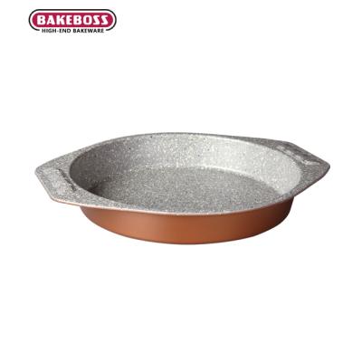 China Home Kitchen Restaurant BAKEBOSS Removable Loose Bottom Baking Pie Pans Tart Quiche Pans Round Carbon Steel Non-Stick Pizza Pan Home Kitchen for sale