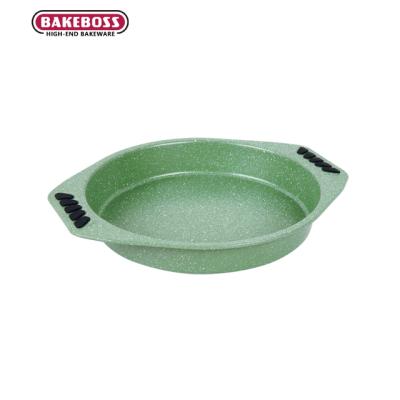 China BAKEBOSS Restaurant Alloy Cake Pan Non-Stick Burger Pan Home Non-Stick Casserole Kitchen Bakeware 6 Inch Mini Deep Pie Pan for sale