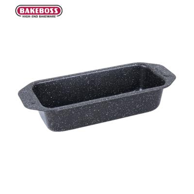 China Kitchen Restaurant BAKEBOSS Home Custom Size Bread Pan Toast Canister Non-Stick Rectangular Corrugated Wavy Mold for sale