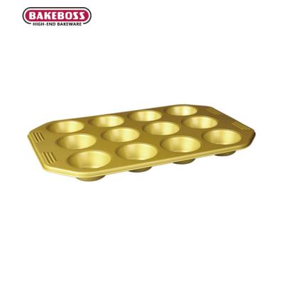 China Home Kitchen Restaurant BAKEBOSS Non Stick Tray Mini Cupcake Muffin Baking Pan For Industry Use Muffin Pan Cake Tray for sale