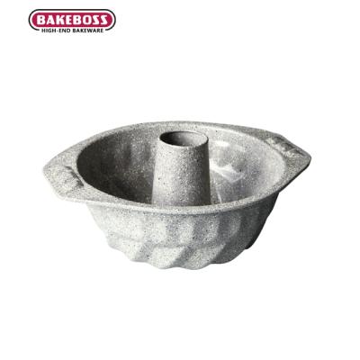 China Home kitchen BAKEBOSS restaurant spiral shaped round cake pan maker bundt pancake pan bundt cake pan for sale