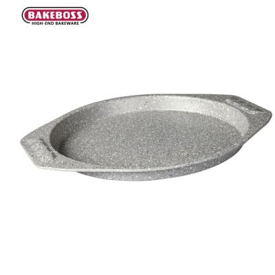 China Baking Cake Pan Pizza Mold Big Round Pan Bread Mold Handle Cake Home Silicone Kitchen Restaurant BAKEBOSS Mold for sale