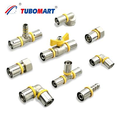 Cina Fittings per tubi compositi a più strati di ottone Pex Al Pex Fittings per tubi a gas in vendita