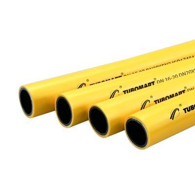 China Tubo de aluminio de doble pex para sistemas de distribución de gas Tubo de pex amarillo en venta