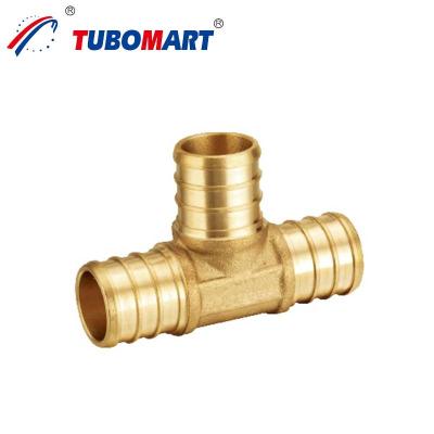 China Bleifreie Pex-Krimpfittings Messing-Krimpfittings Klempner für Wasserversorgungssysteme zu verkaufen