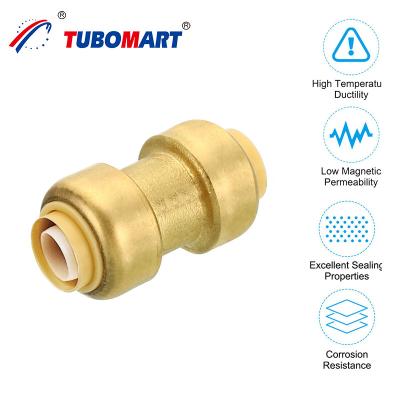 China Quick Connect Water Fittings Elbow High Press Brass Material Push In Fit Pipe Fitting For Water Plumbing for sale