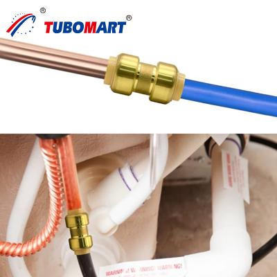 China Tubomart OEM C46500 Push-In-Connect Pex-Fittings für Gas- und Wassersysteme zu verkaufen