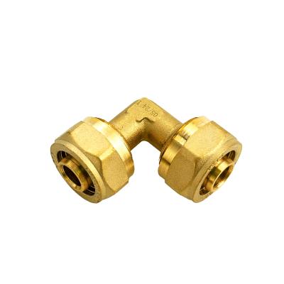 China Brass Elbow And Tee Brass Compression Fittings  ISO 9001 Certified ISO 9001/9002 ISO 14001 for sale