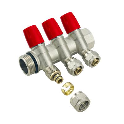 China Valve Material Brass Brass Pex Manifold With 2-6ways And Customized Size for sale