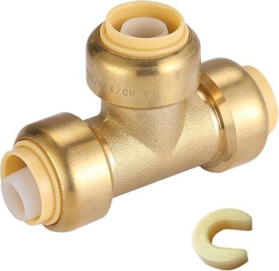 China Tubomart OEM Brass chumbo livre push fit ajuste shark picada de 1/2 polegada de 3/4 polegadas de ajuste de tubo à venda