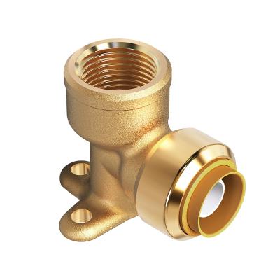 China Removable Pex Push Fittings Plumbing Quick Release Bite Fittings Brass Equal Coupling Connector Pushfit Fitting für Pex Wasserpipe zu verkaufen