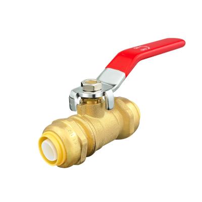 China Push Fit Fittings Messing Straight Connector Pipe Fitting Pex Koperen Loodvrij Messing Push Fitting Te koop