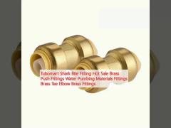 Tubomart Shark Bite Fitting Hot Sale Brass Push Fittings Water Pumbing Materials Fittings Brass Tee Elbow Brass Fittings