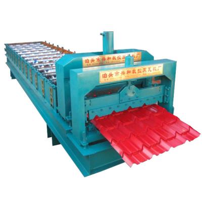 China Hotels Philippines Rib Glazed Roll Forming Machine , Fully Automatic Tile Roof Roll Forming Machine for sale