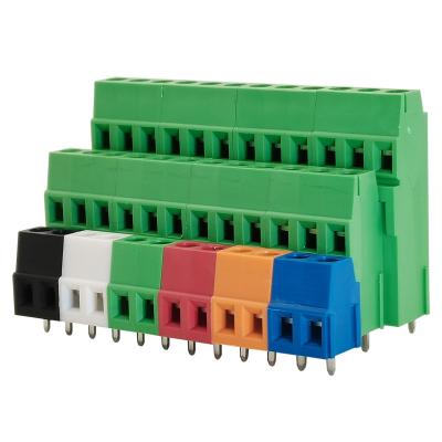 China 5.08mm / 5.00mm Pitch PCB 3 Row Screw Terminal Blocks 2pin 3pin Jointable for sale