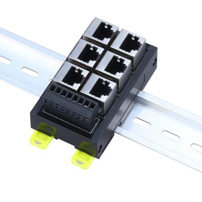 Cina Hub femminile del porto di RJ45 Jack 8P8C 6 a 8 Pin Screw Terminal Block Adapter per la servo applicazione in vendita